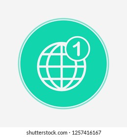 Globe vector icon sign symbol