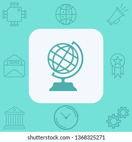 Globe vector icon sign symbol