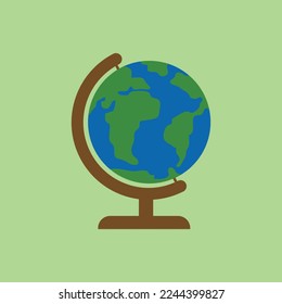 Ilustración vectorial del icono del vector del vector del globo