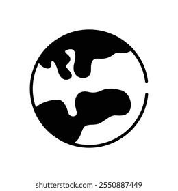 Globe vector icon stock illustration