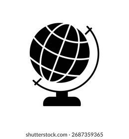 Icono de Vector de globo ilustración de stock