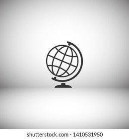 Globe vector icon. Vector web design