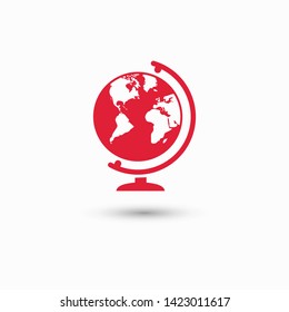 Globe vector icon. Vector web design