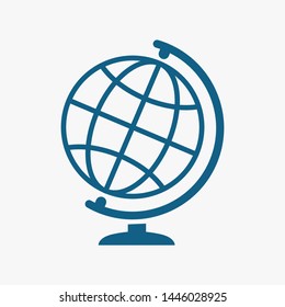 Globe vector icon. Vector web design