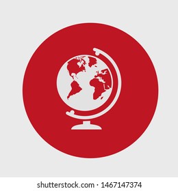 Globe vector icon. Vector web design