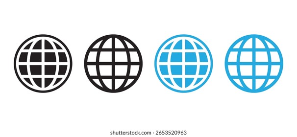 Globe vector icons. Globe icon use for web and wesite.