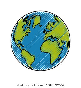 globe vector illustration