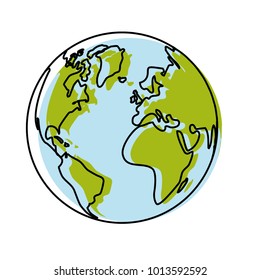 globe vector illustration