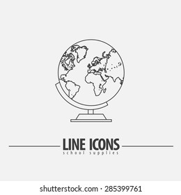 Globe Vector line