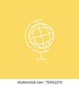 Globe vector line icon. eps-10