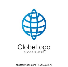 globe vector logo design template