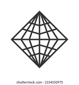 Globe vector logo. Earth planet symbol.