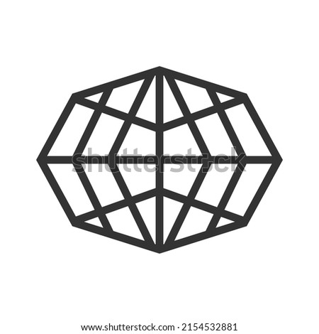 Globe vector logo. Earth planet symbol.