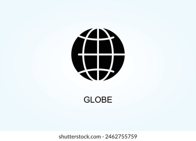 Globe Vector Or Logo Sign Symbol Illustration