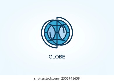 Globe vector or logo sign symbol illustration
