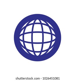 Globe vector logo. Universe or world logo. earth icon.