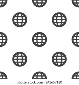 globe, vector seamless pattern, Editable can be used for web page backgrounds, pattern fills  