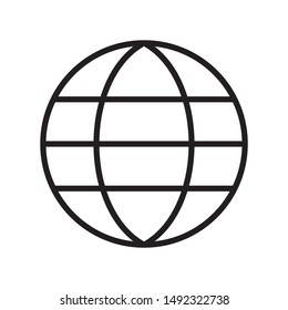 Globe. web icon design illustration