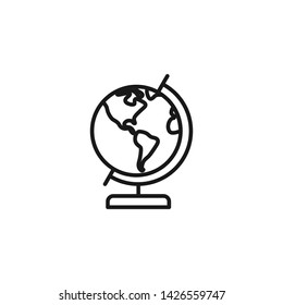 Globe Web Icon Logo Vector