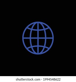 globe and web icon symbol