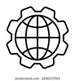 Globe web icon symbol set