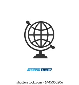 Globe Web Icon Vector Design Illustration 