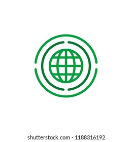 Globe Web Network Icon Symbol Vector