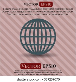 Globe (website) icon or symbol