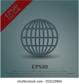 Globe (website) icon vector illustration