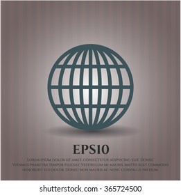 Globe (website) icon vector illustration