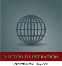 Globe (Website) Symbol, Vektorgrafik