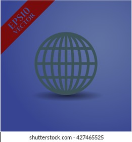 Globe (website) vector icon