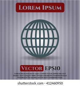 Globe (website) vector symbol