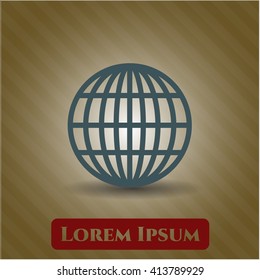 Globe (website) vector symbol