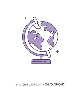 Globe, World, Earth, Global, International, Geography, Globe Icon, Planet, Continents, Atlas
 Globalization Vector Icon Design