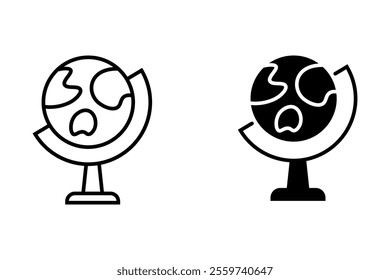 Globe, World, Earth, Global, International, Geography, Globe Icon, Planet, Continents, Atlas Globalization Vector Icon Design