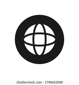 globe world earth icon vector
