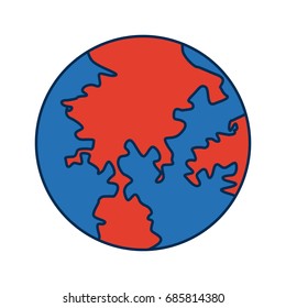 globe world earth map geography icon