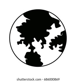 globe world earth map geography icon