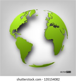 Globe of the world. EPS10 vector illustration.