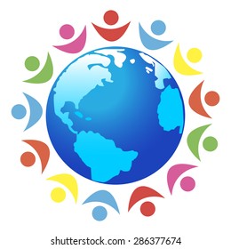 Globe world icon