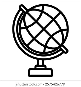 Globe World Icon Element For Design