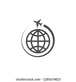 Globe world icon graphic design template vector isolated