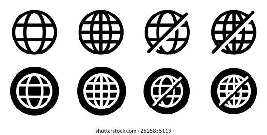 globe world icon network internet	