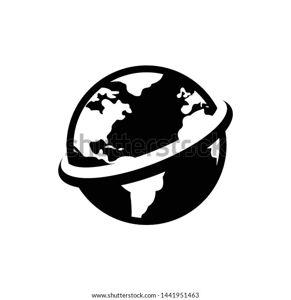 Globe World Icon Symbol Vector Illustration Stock Vector (Royalty Free ...