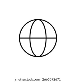 Ícone Mundial do Globo para Interface do Usuário