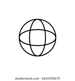 Ícone Mundial do Globo para Interface do Usuário