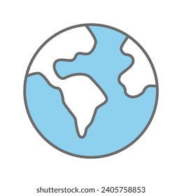 Globe world icon vector on trendy design