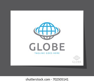 globe world logo icon vector template