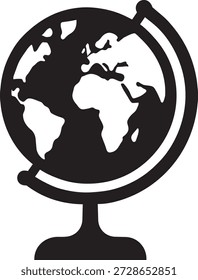 Mapa do mundo globo para geografia e ciência
